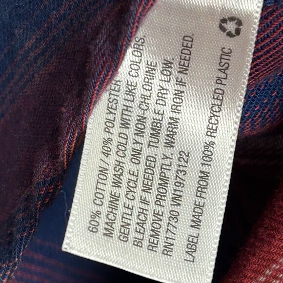 Mossimo Supply Co Flannel Shirt Women's XL Boyfriend Fit Multi Color Plaid - Picture 7 of 8